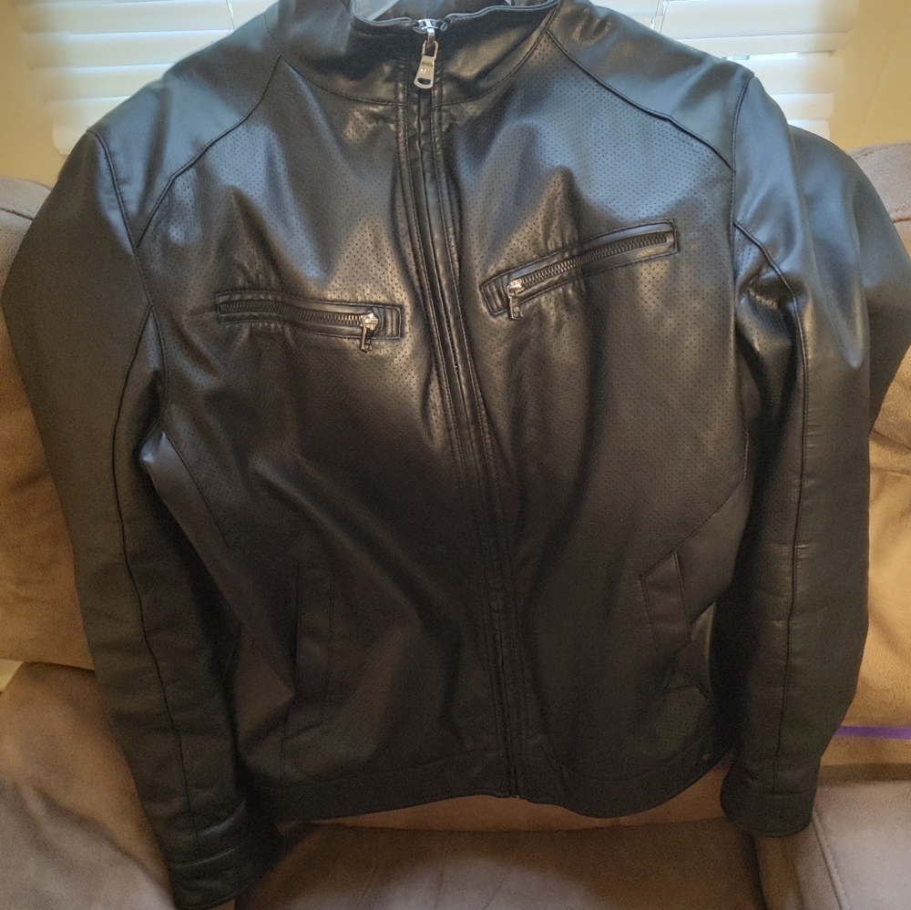 Michael Kors leather coat